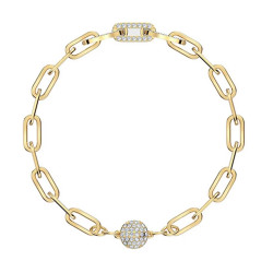 Monemel Swarovski Gold  Bileklik (Altın Kaplama)